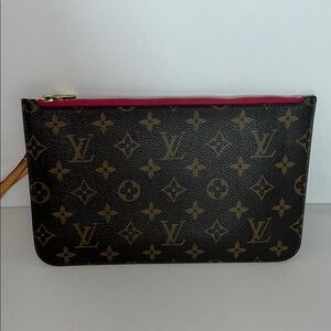 Louis Vuitton LV Monogram GM Neverfull Clutch Pouch Bag